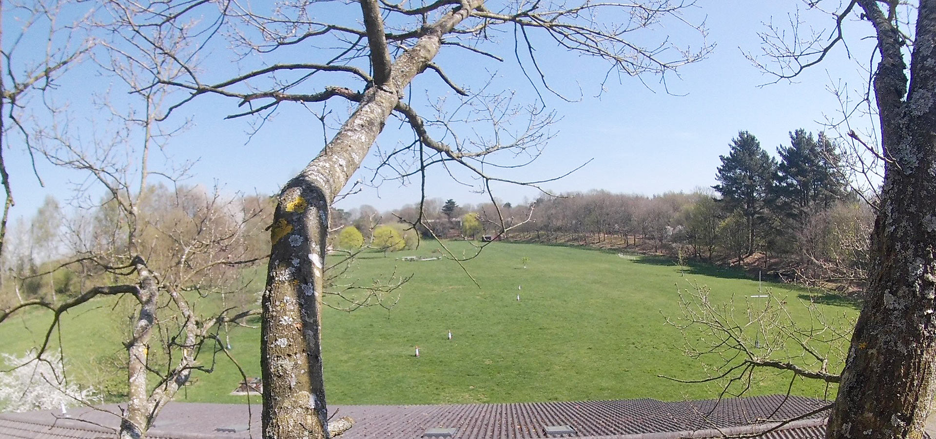 Aerial view of Sandy Acres Campsite, Shedfield, Hampshire
